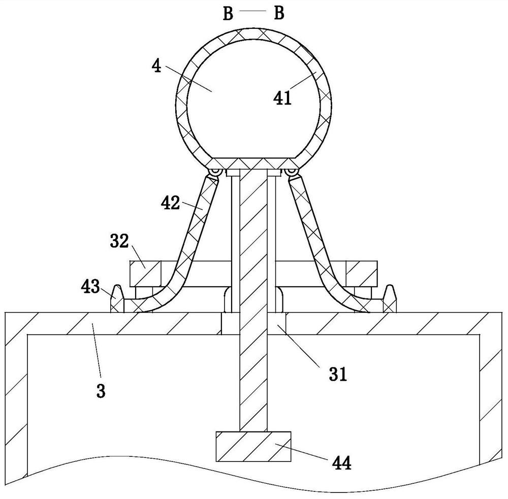 A mine underground dust removal device