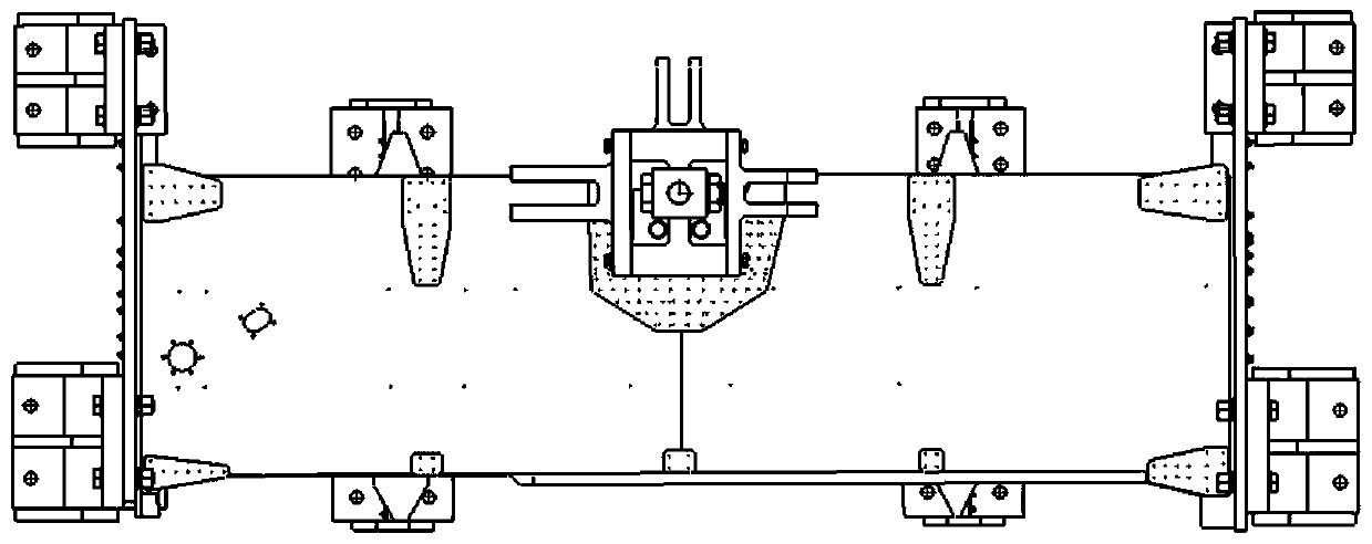 Fatigue test device for main supporting beam