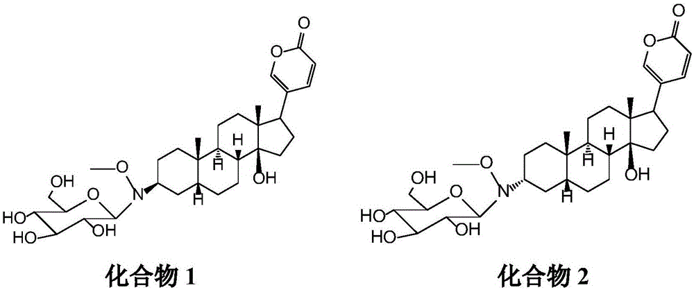 Application of Bufalin-3beta-N-methoxyl-N-beta-D-heteroside in preparing cardiotonic drug