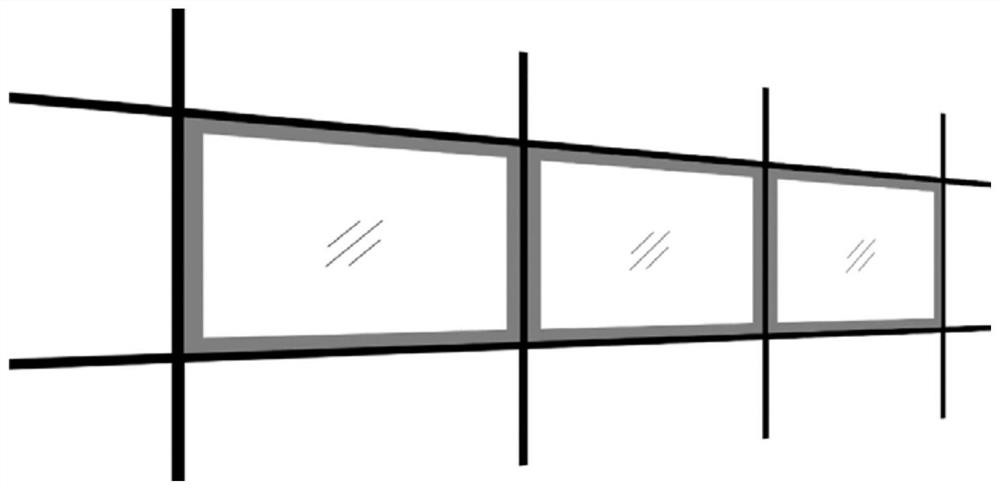 Glass panel degumming identification method based on image method