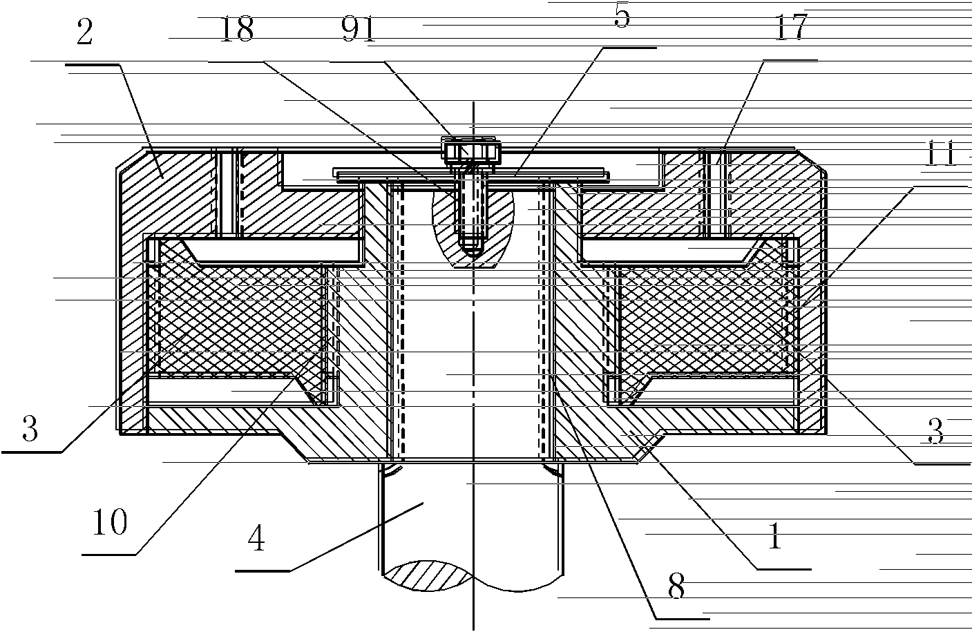 Elastic coupling for motor