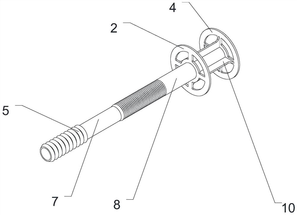 Tubular connecting piece for cast-in-place concrete wall and heat preservation plate with tubular connecting piece