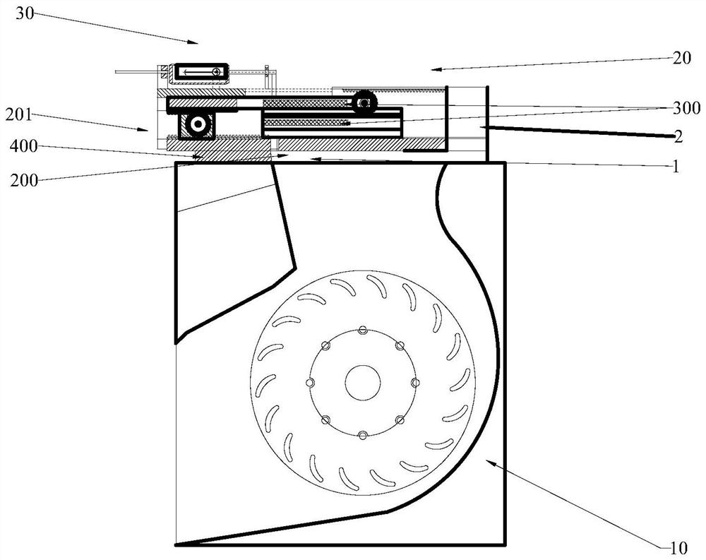 Cross-flow cooling fan with damping function for dry-type transformer