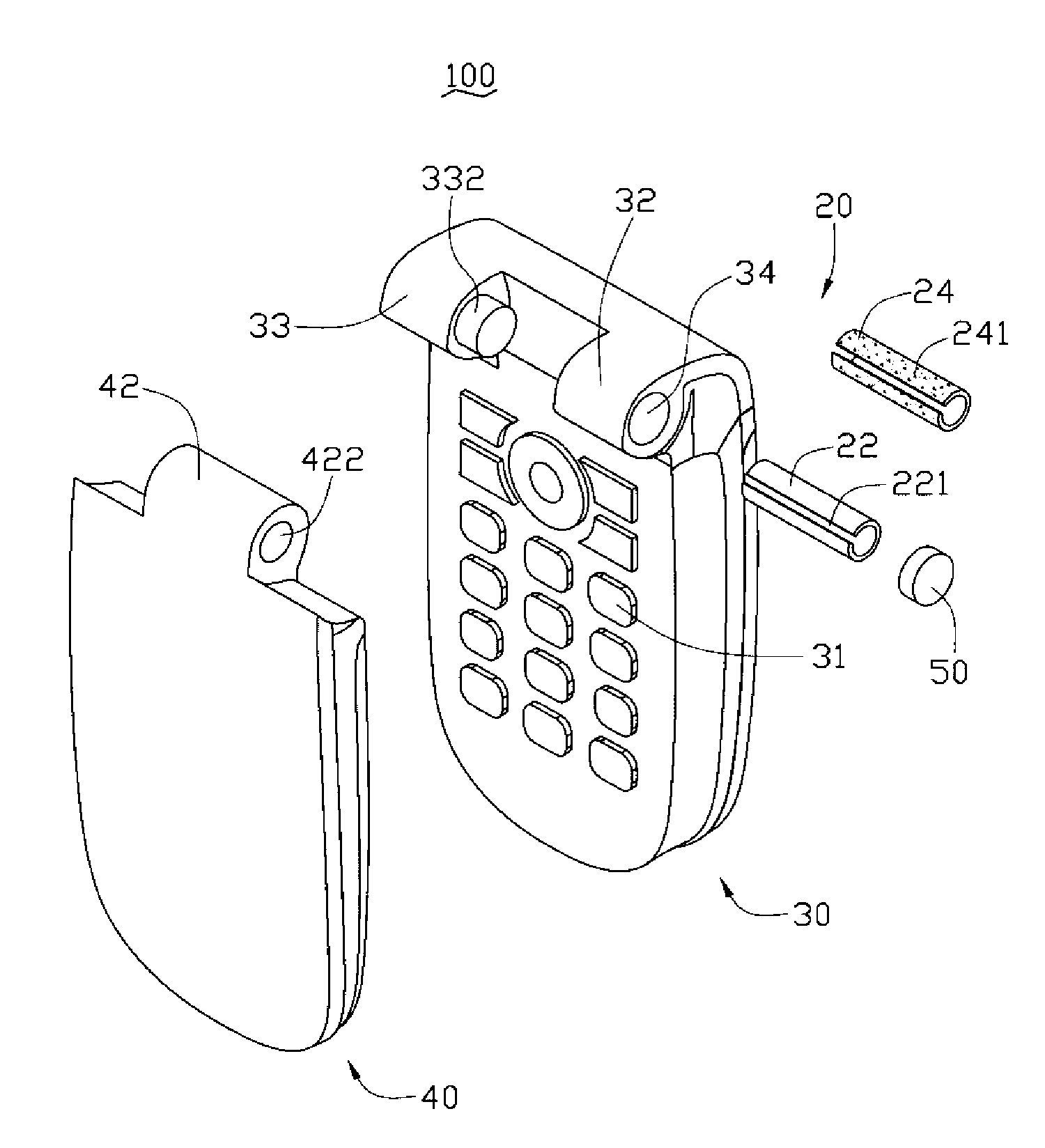 Hinge sleeve and portable electronic device using same