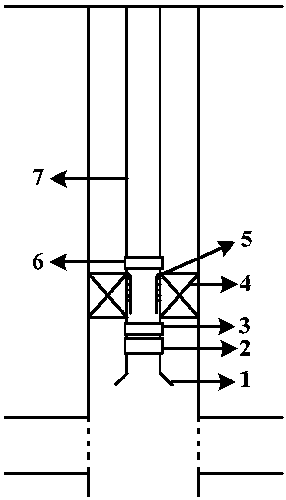Pipe column structure for CO2 flooding gas injection process