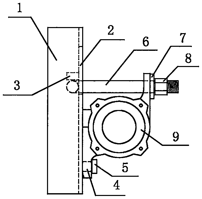 Simple bracket device of attachment type vibrator