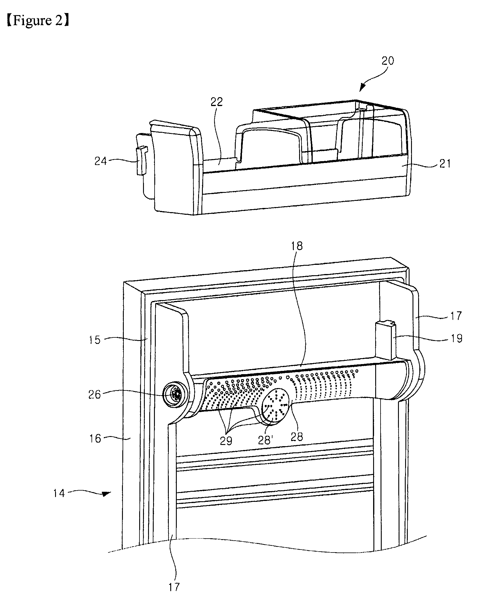 Door Duct Assembly For Refrigerator