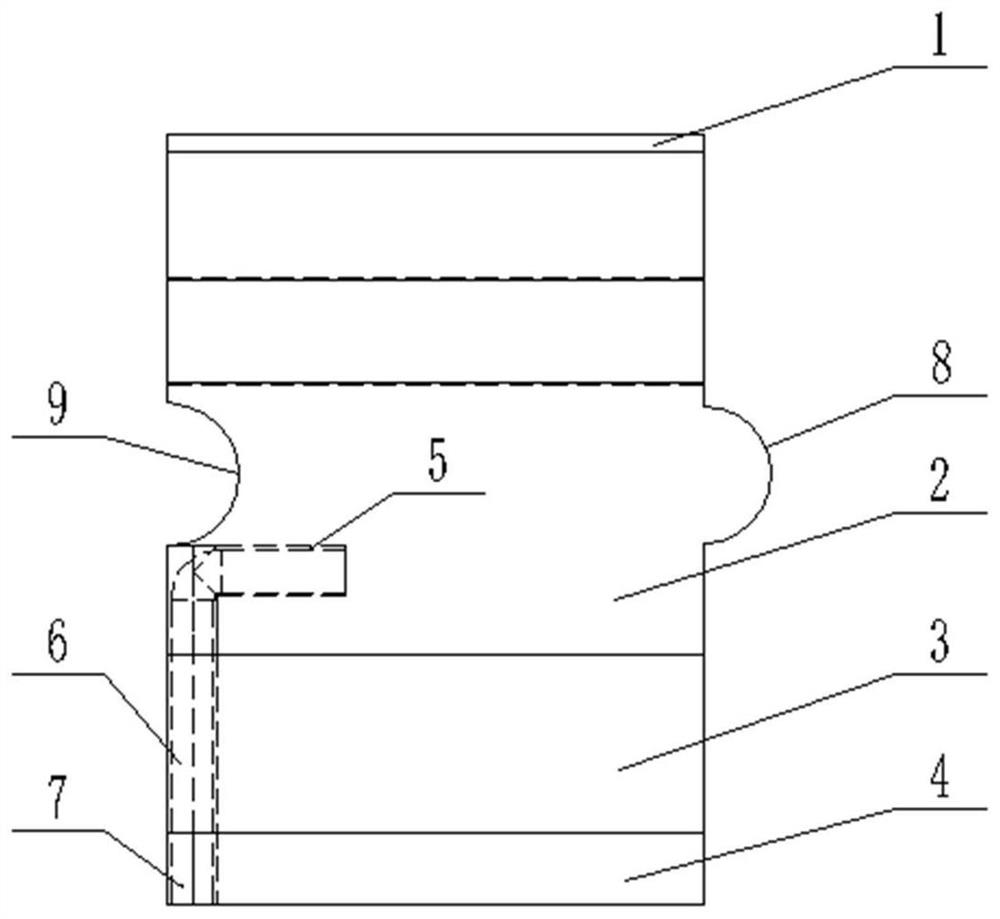 Prefabricated brick for cement kiln and masonry method