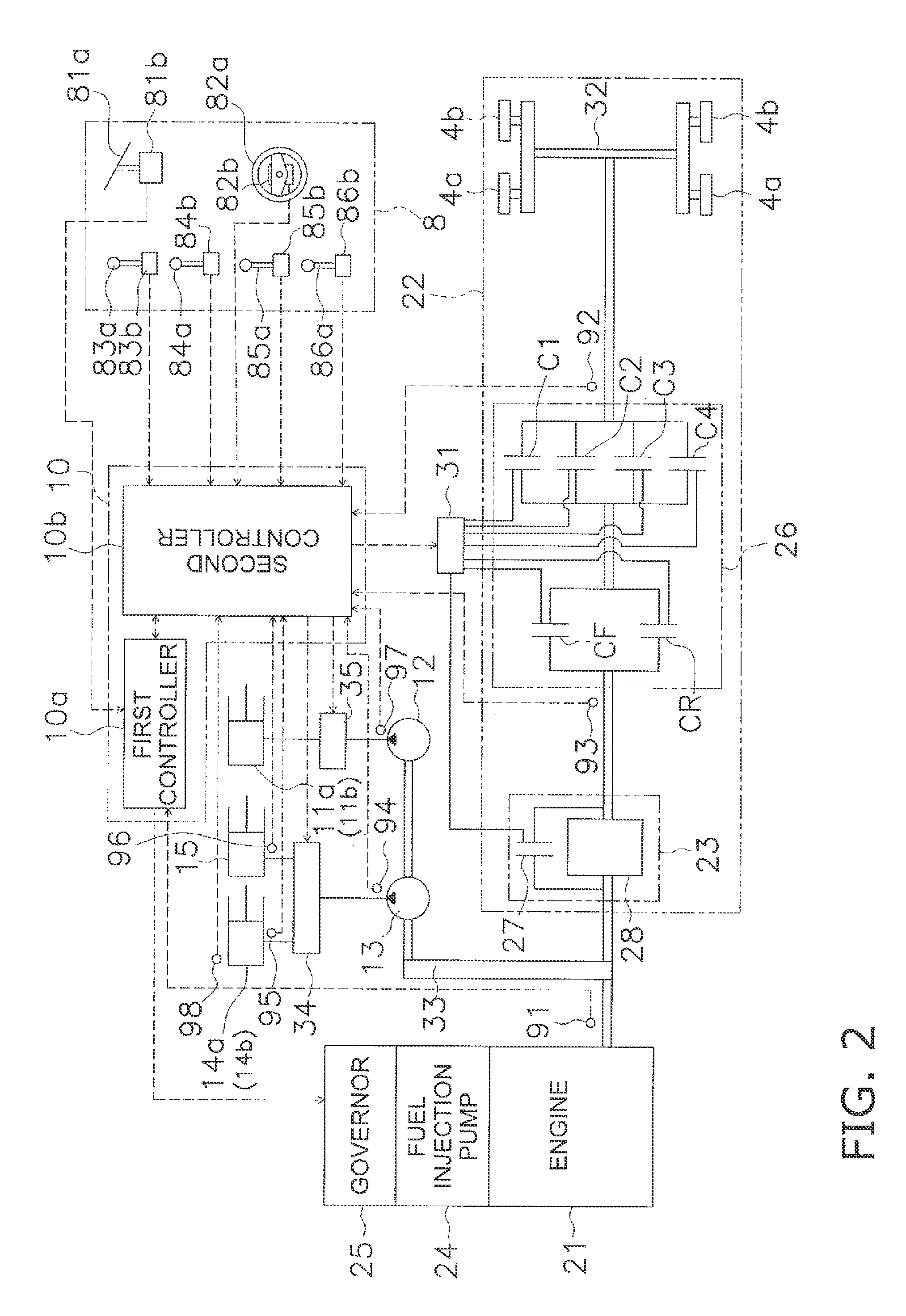 Work vehicle and work vehicle control method