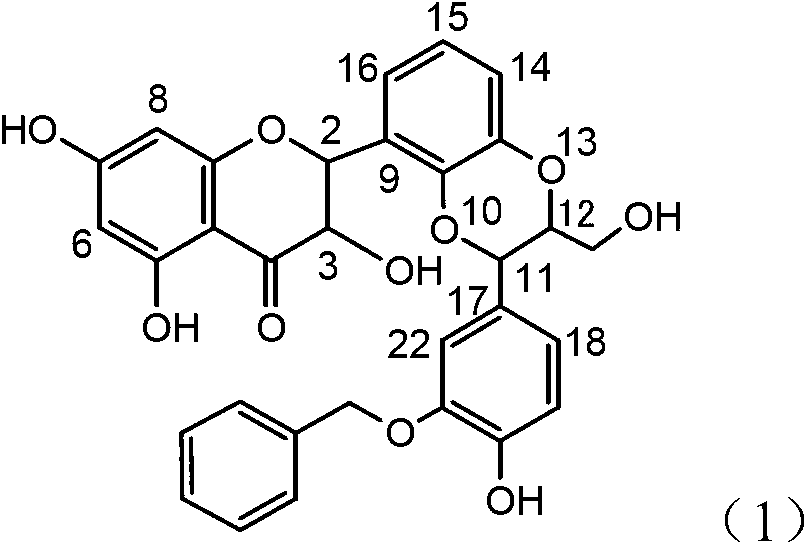 Use of lignanoid containing benzyloxy flavones in preparation of drugs for treating viral hepatitis B