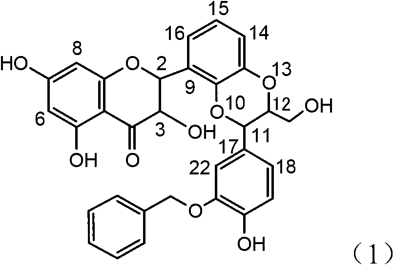 Use of lignanoid containing benzyloxy flavones in preparation of drugs for treating viral hepatitis B