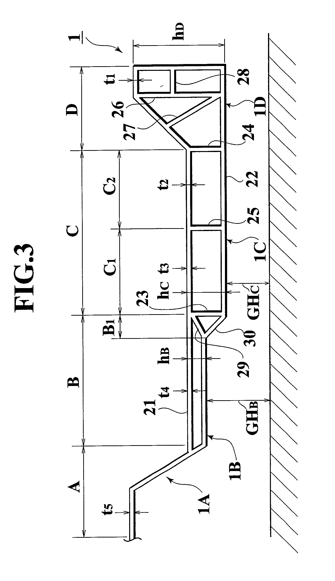 Frame structure for vehicle