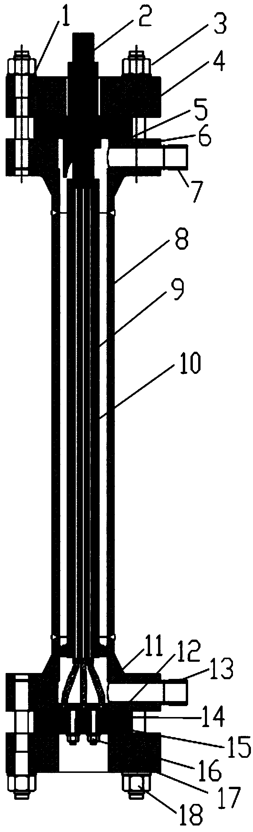 Low-voltage high-power pressurized water reactor fuel assembly simulation device