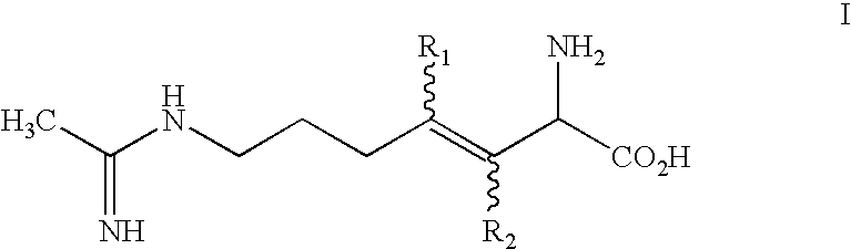 2-amino-3, 4 heptenoic compounds useful as nitric oxide synthase inhibitors