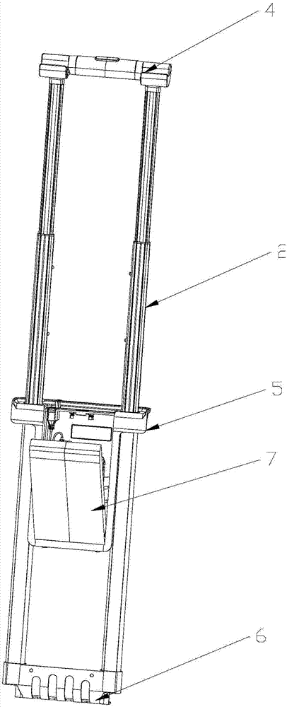 Draw-bar box with external article placing groove