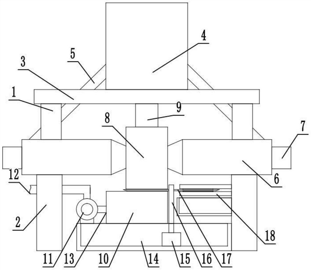 A two-way pressurized feed puffing processing device for agricultural breeding
