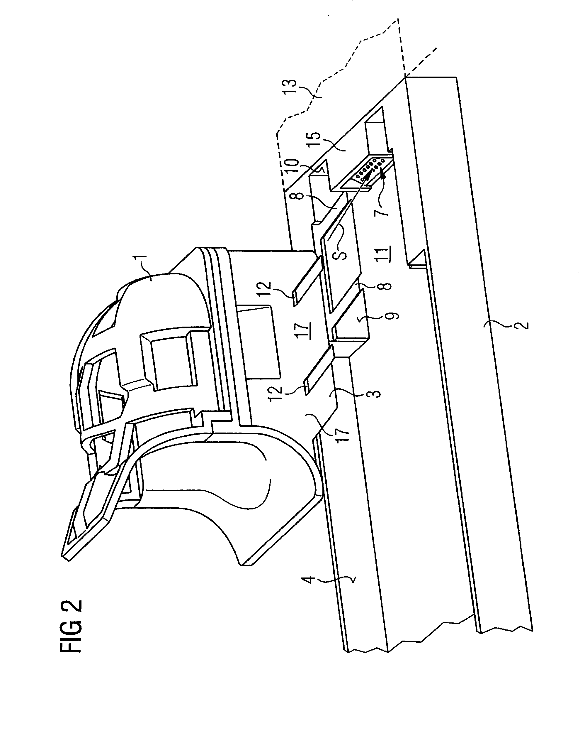 Local coil arrangement for magnetic resonance applications and patient bed for a magnetic resonance system, with integrated electrical interfaces