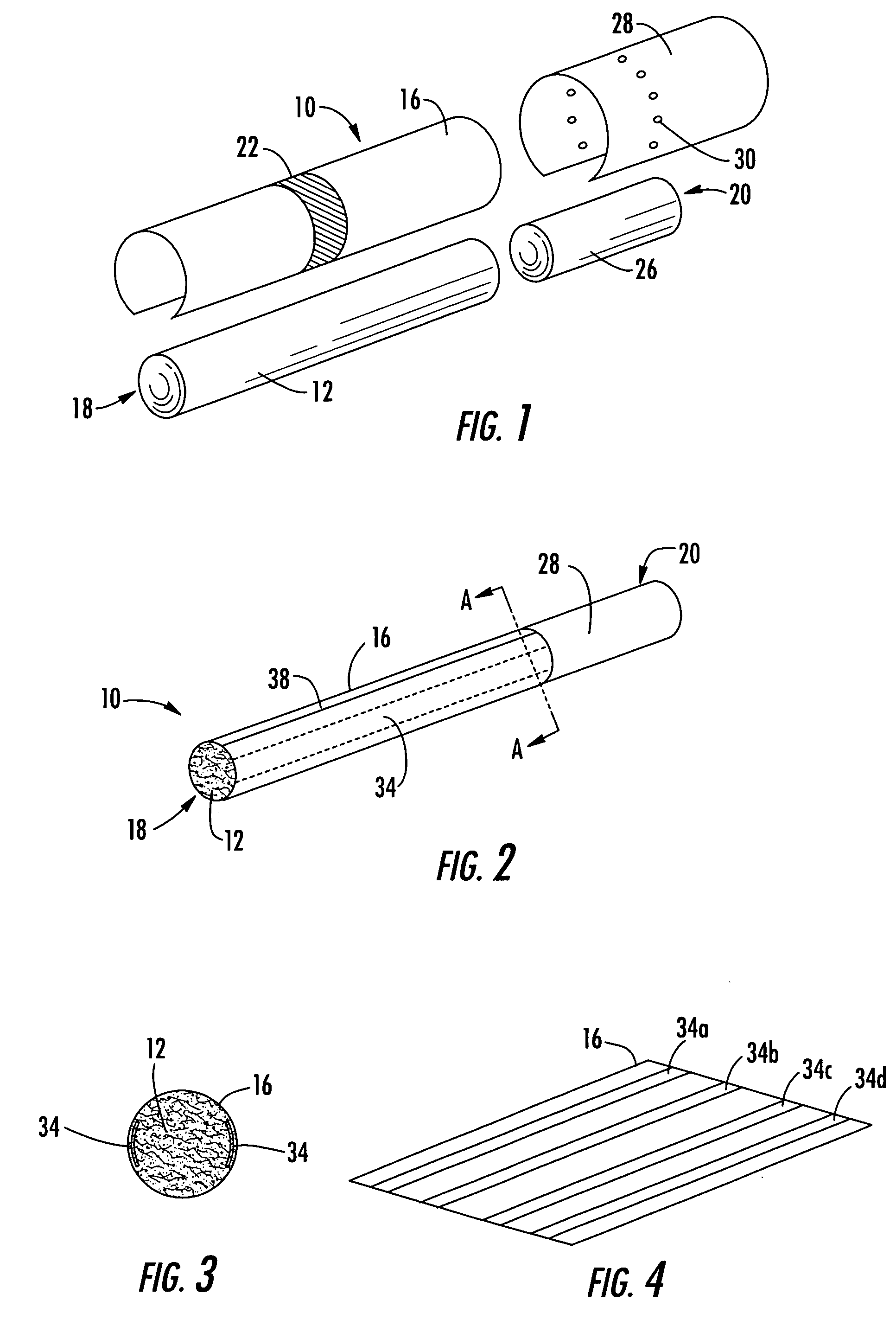 Smoking articles comprising inner wrapping strips