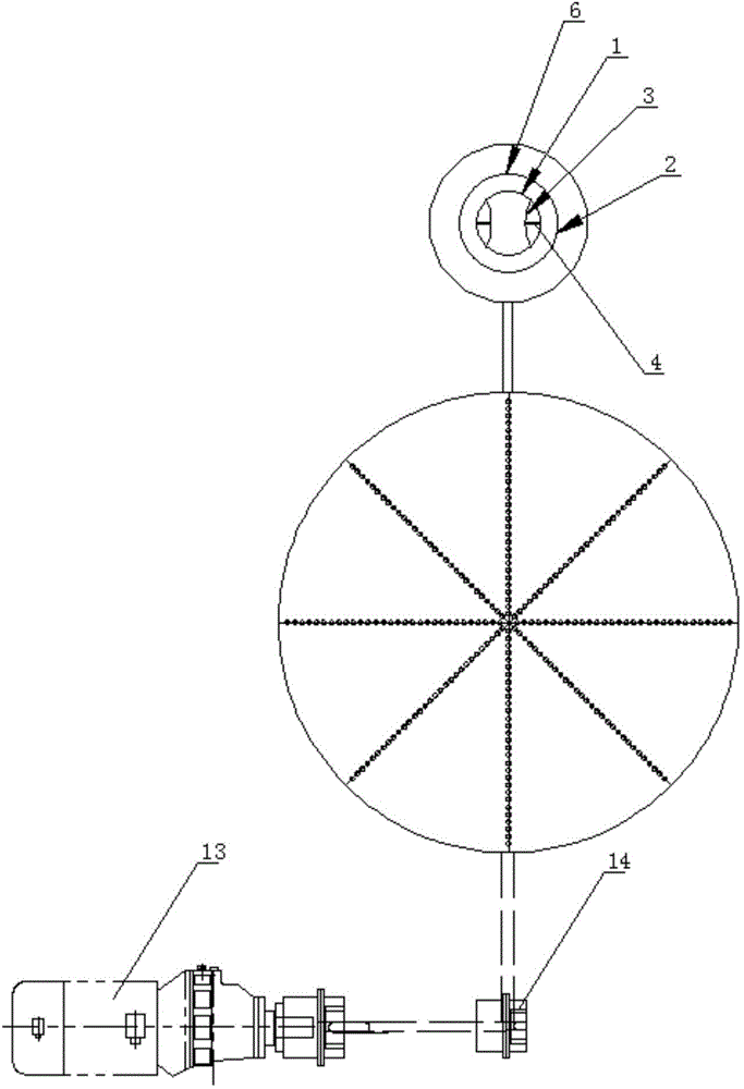 Coir rope initial section unwinding and crushing device