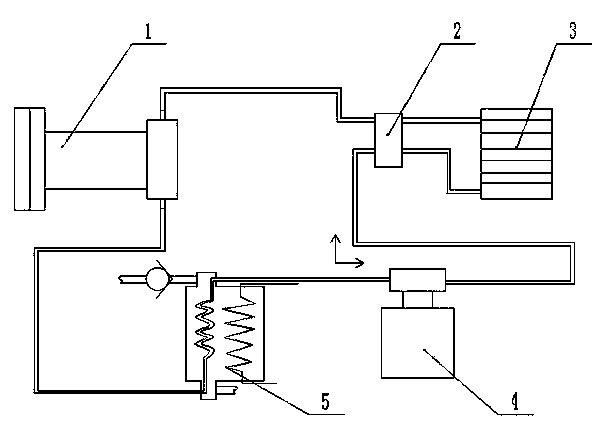 System for recycling waste heat of air conditioner