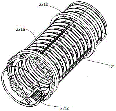 A screw conveying drying process