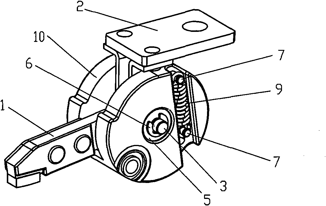 Moving contact device of moulded case circuit breaker