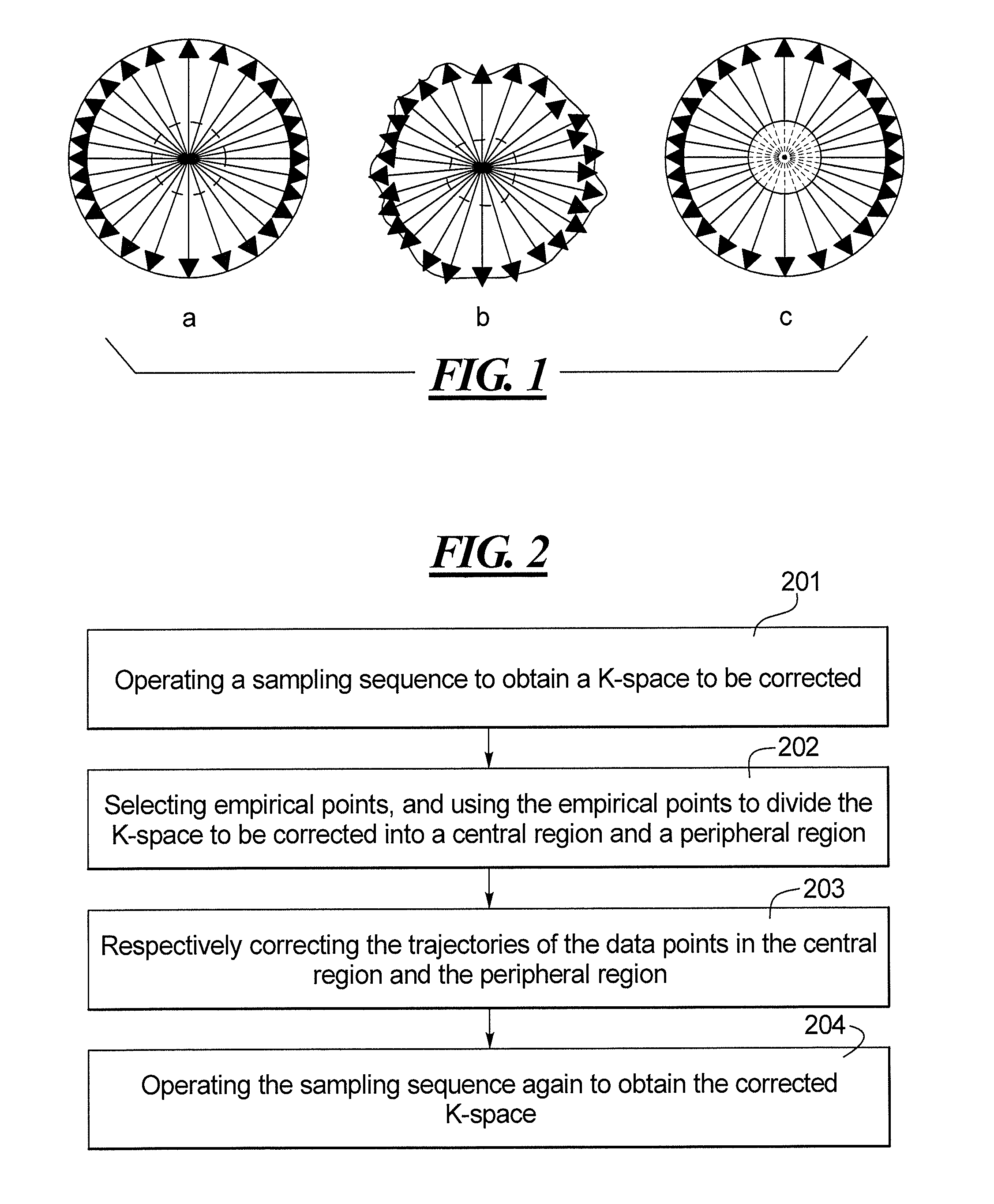 Trajectory correction method and apparatus for k-space data in magnetic resonance imaging