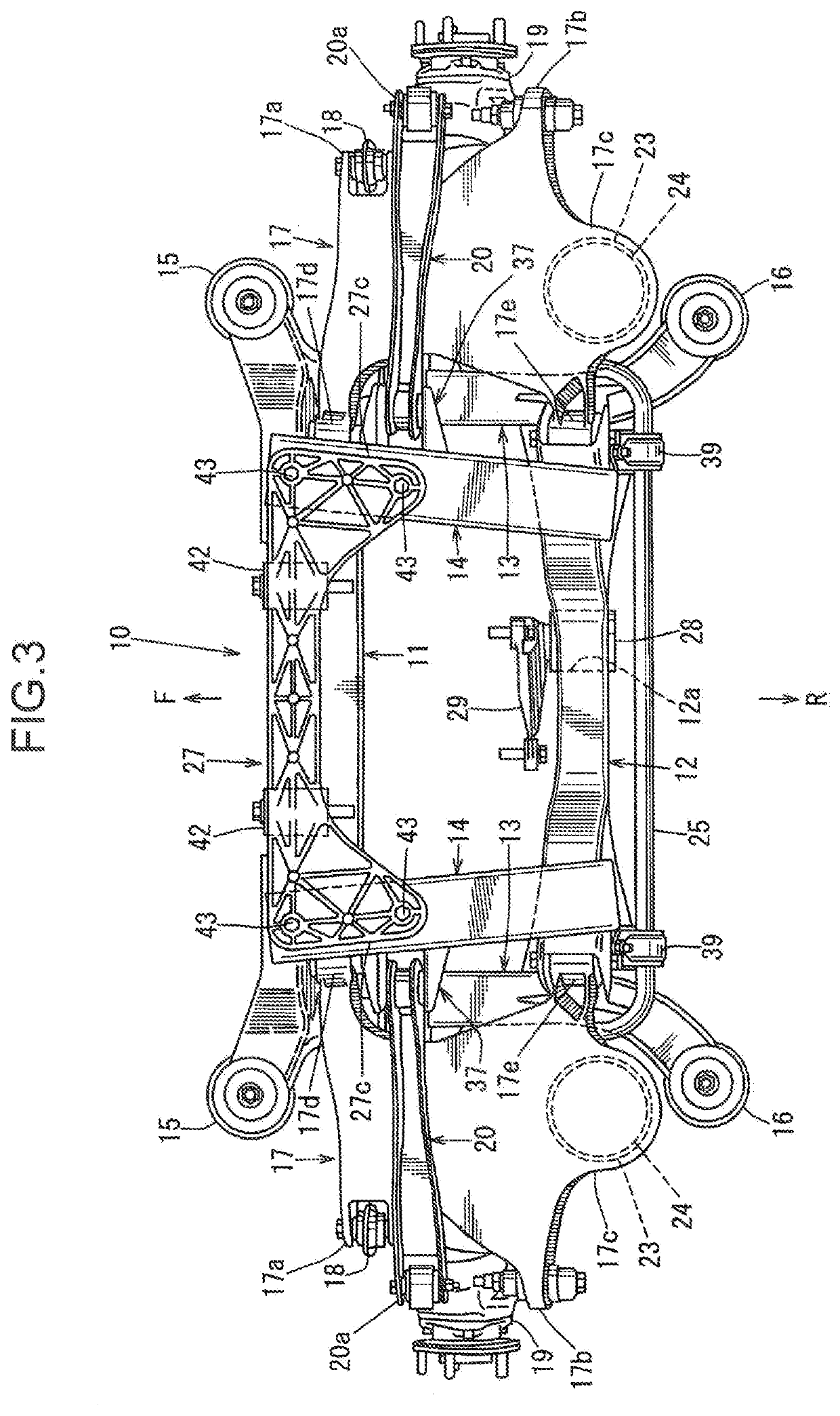 Rear subframe structure