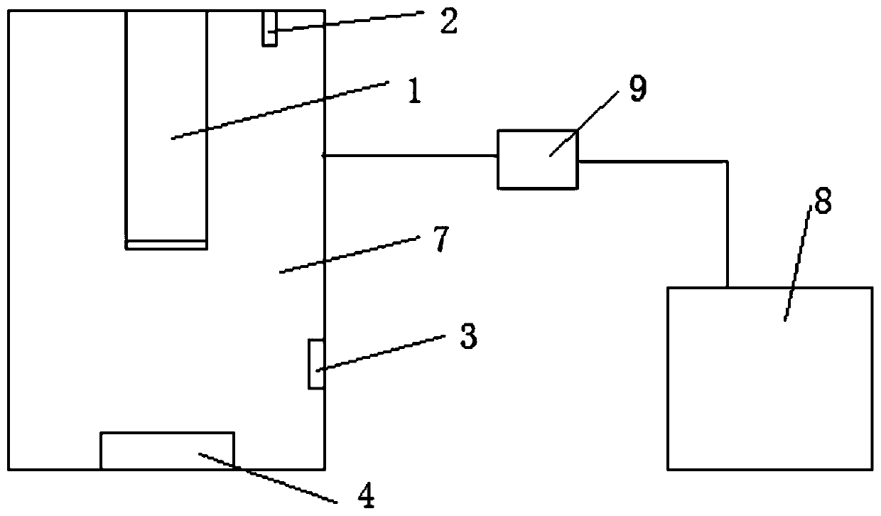 Novel household paper grain detection device and detection method thereof