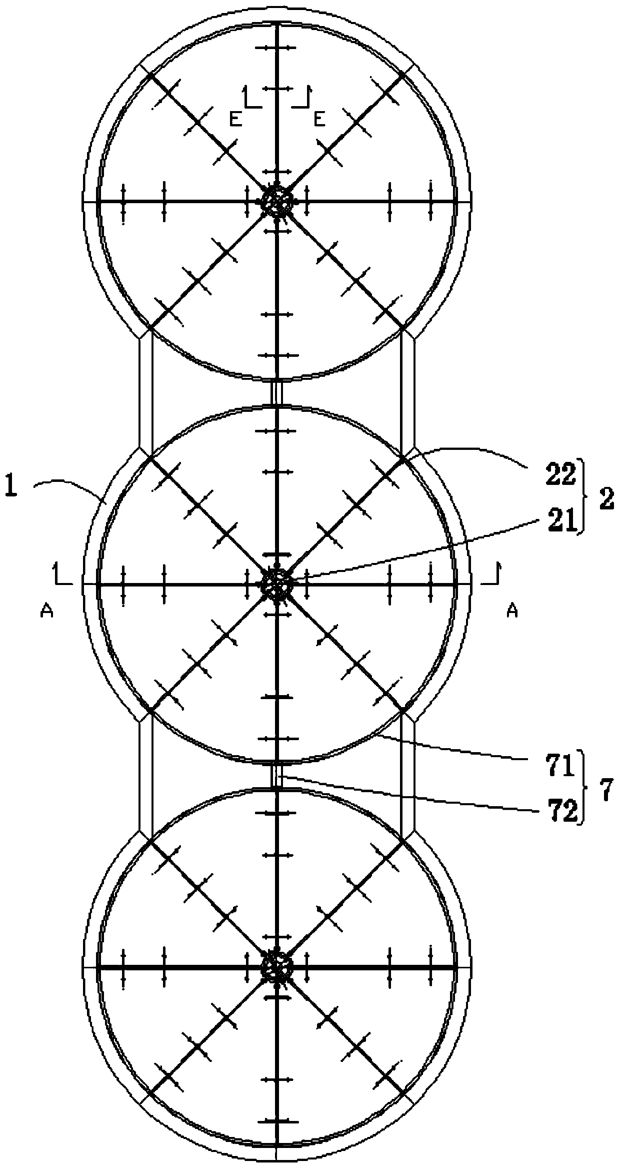 Novel rotary aeration device for sewage treatment