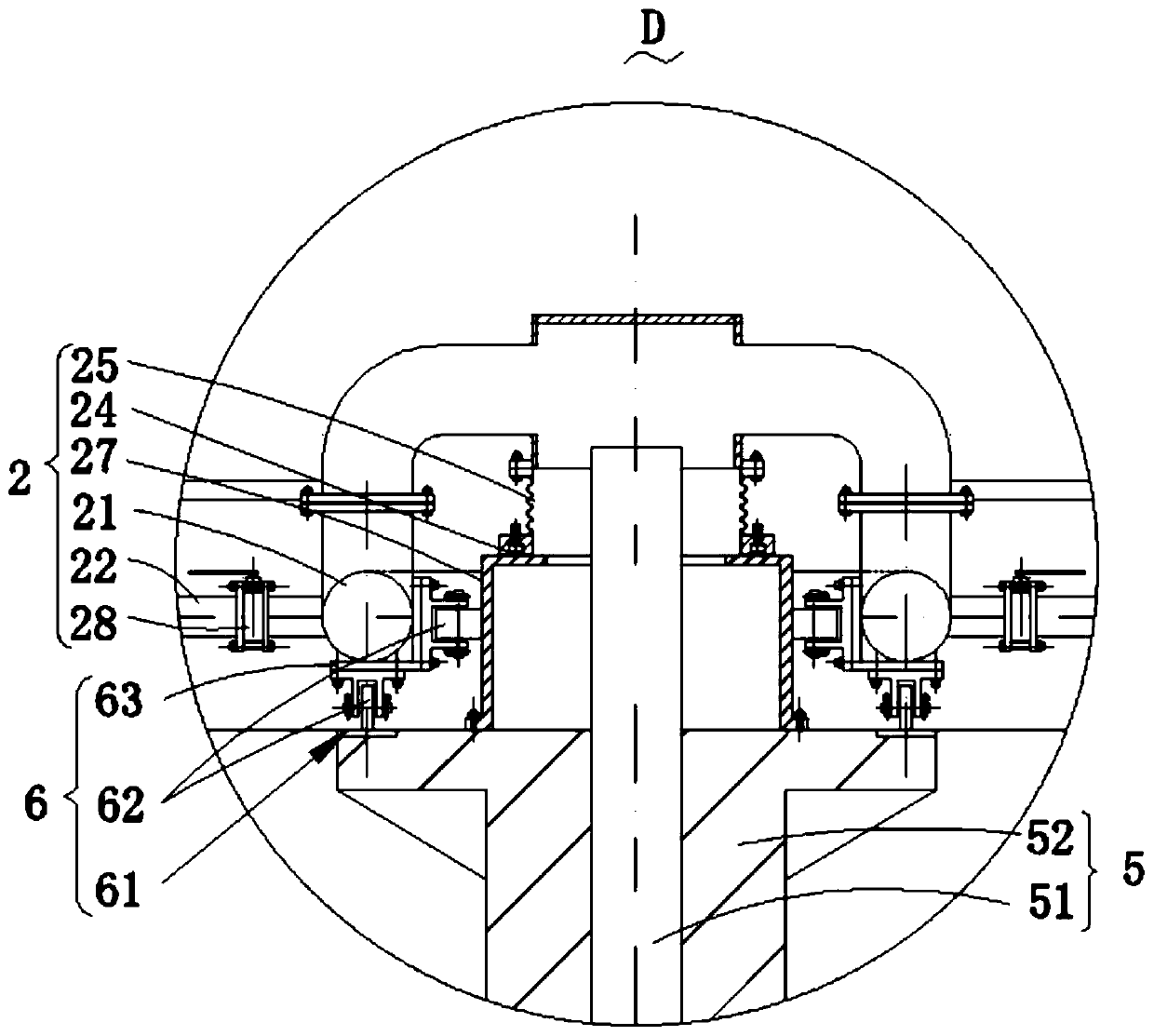 Novel rotary aeration device for sewage treatment