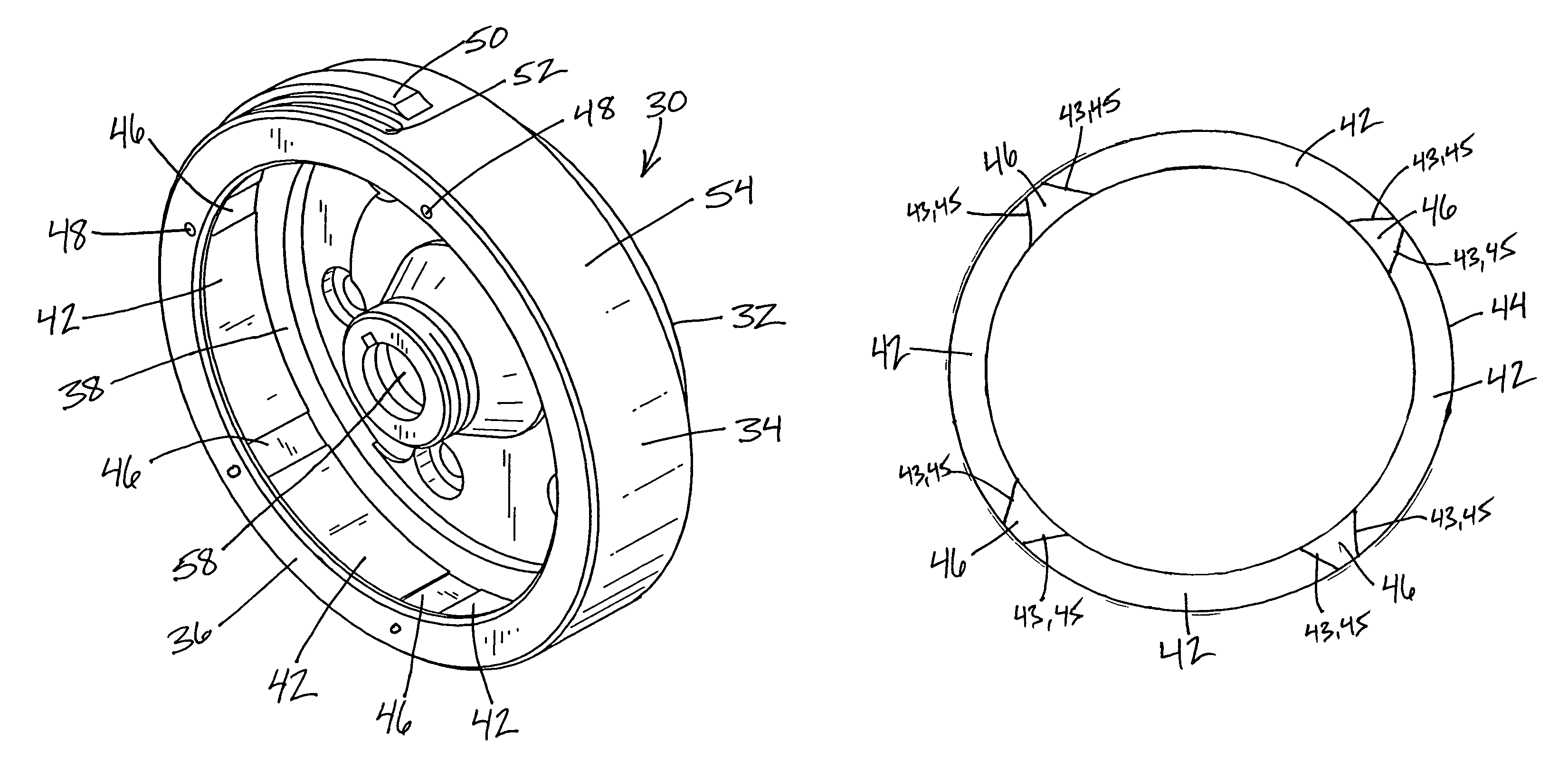 Machined rotor assembly and method of making same