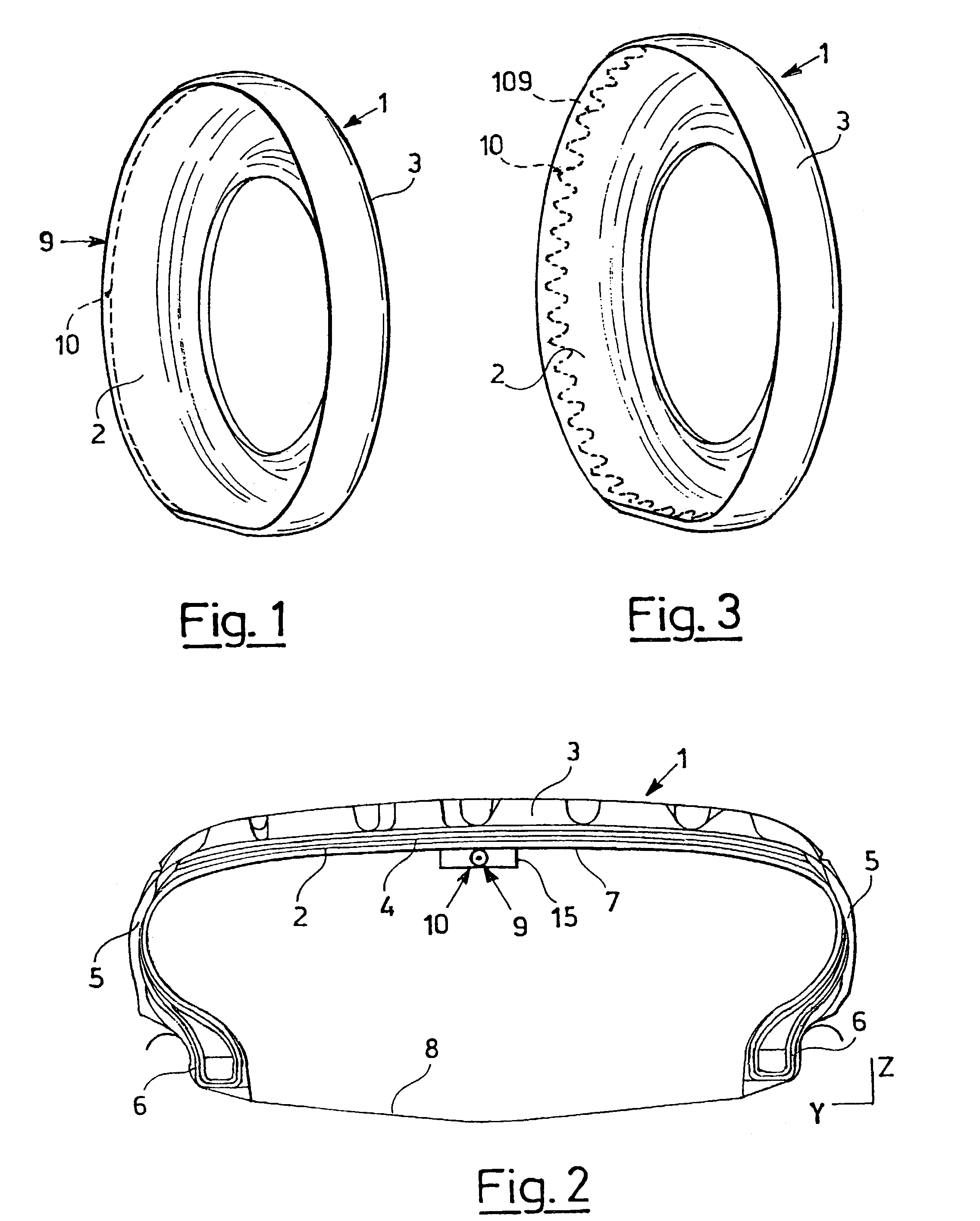 Vehicle tire and system for generating electrical energy in the tire