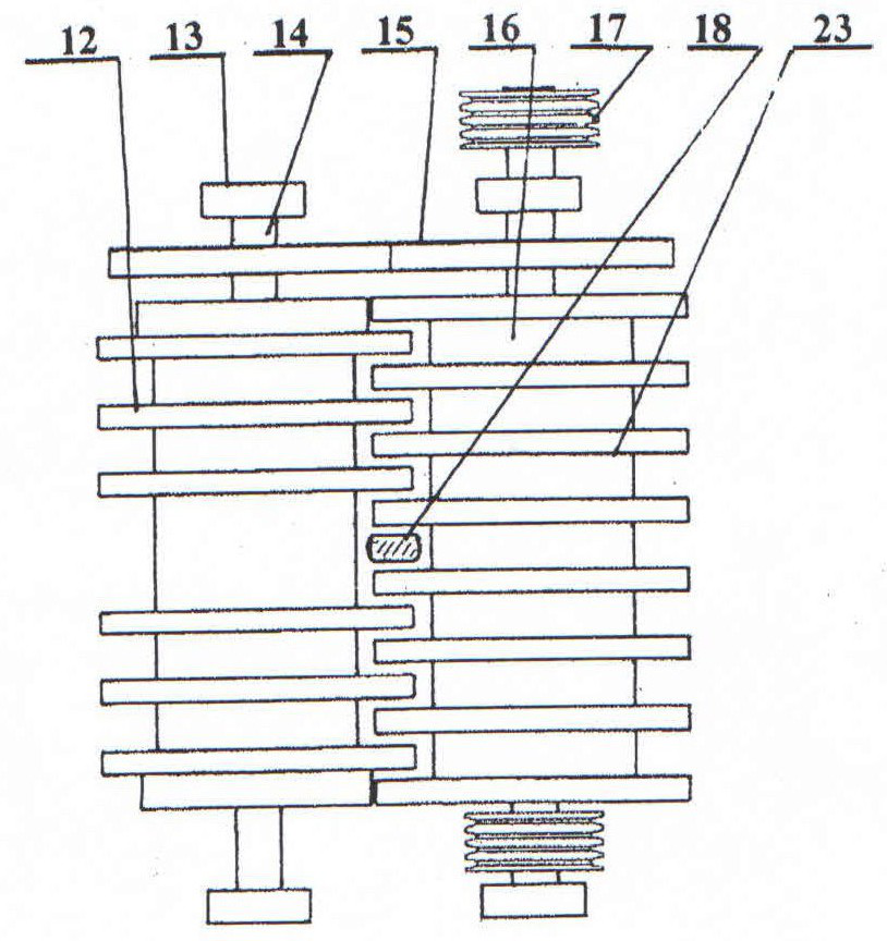 Blind hole brick extruder