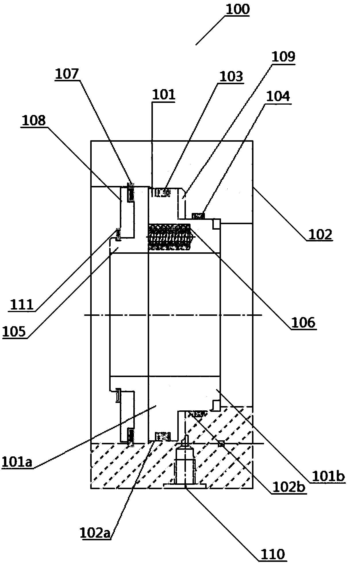 High-pressure dynamic sealing structure applicable to gearbox