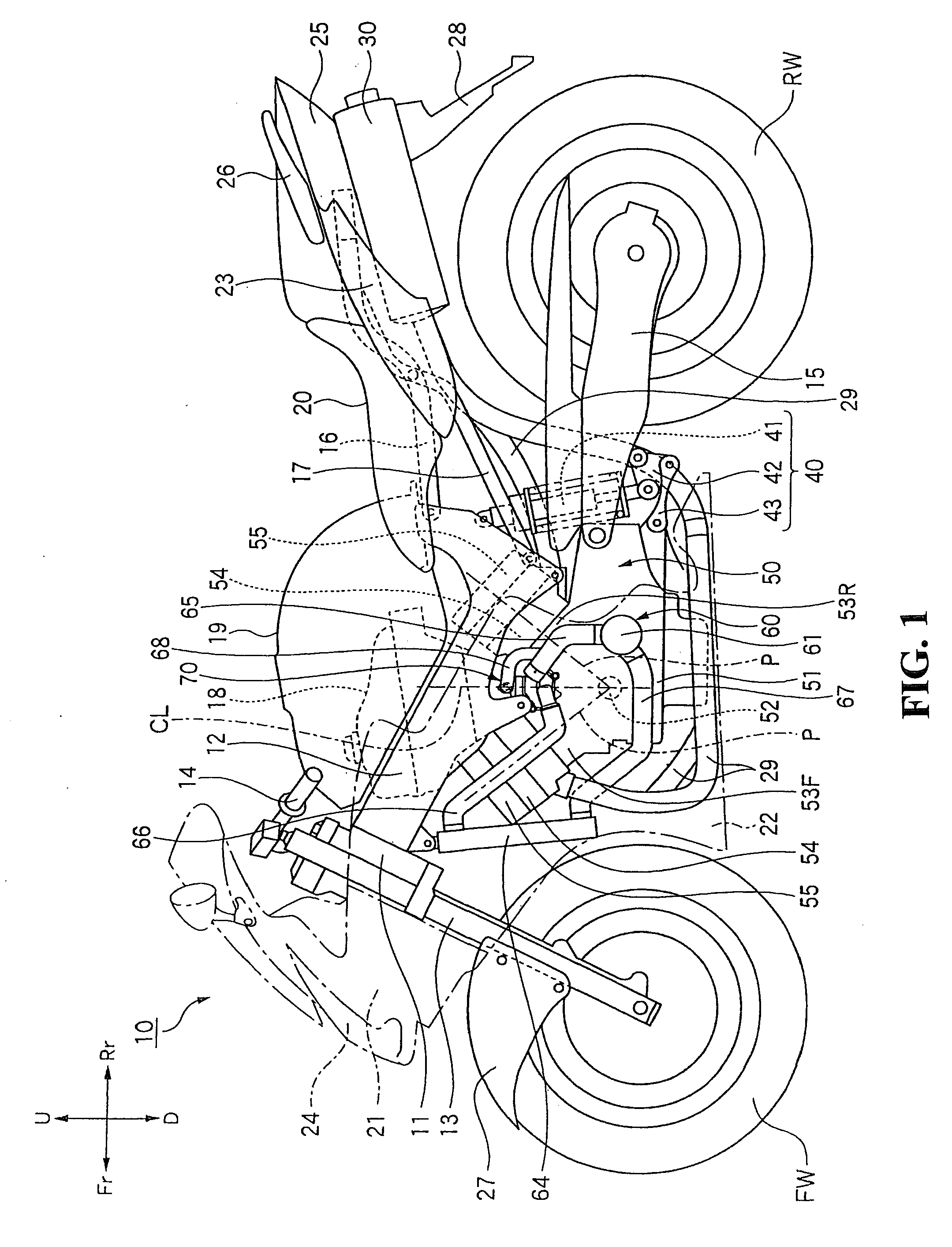 Cooling water passage structure for engine