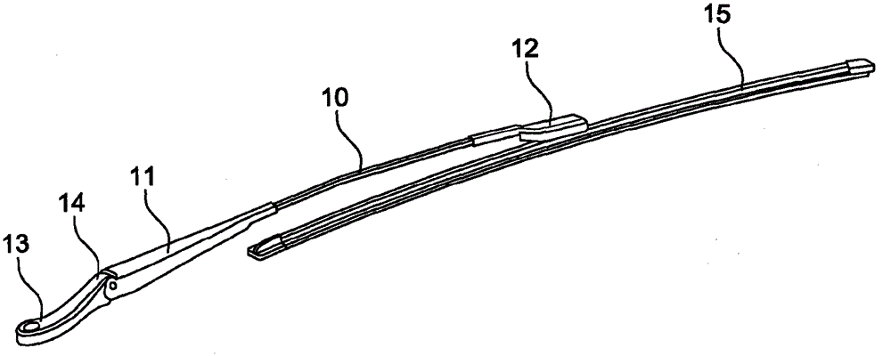 Wiper blade with jet separator