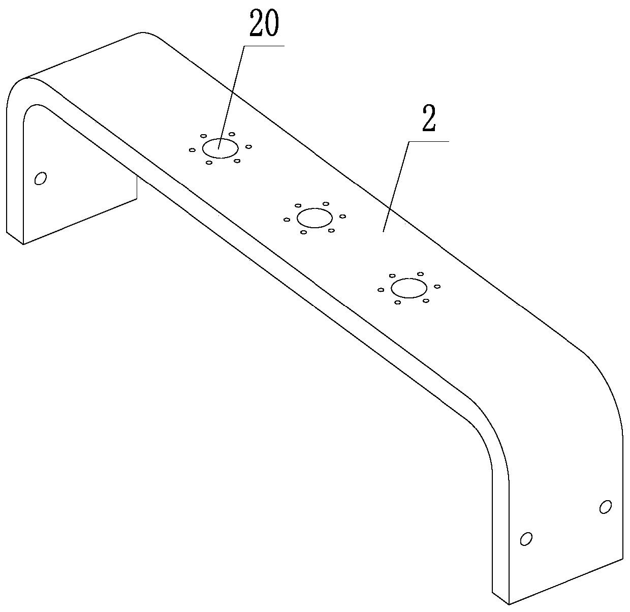 Roadway roof caving management device and method