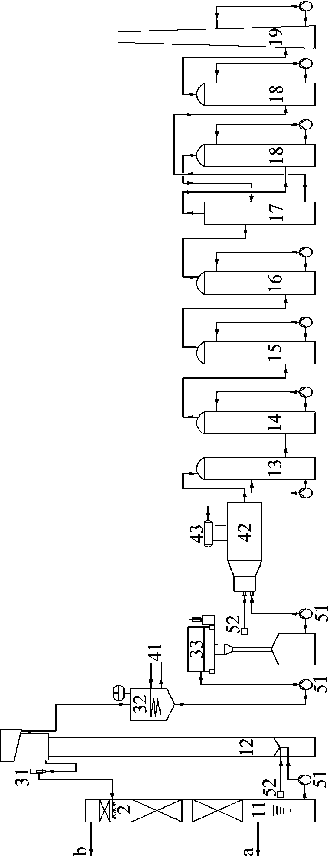 Desulfurizing and purifying device for coke oven gas and application method thereof