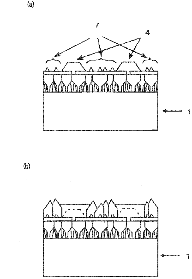 Array type diamond film and method for making the same