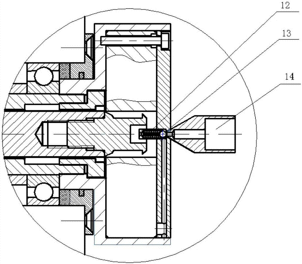 Rapid broaching device for angular milling head