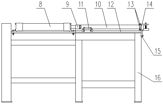 Template feeding device used for glass magnesium board production line