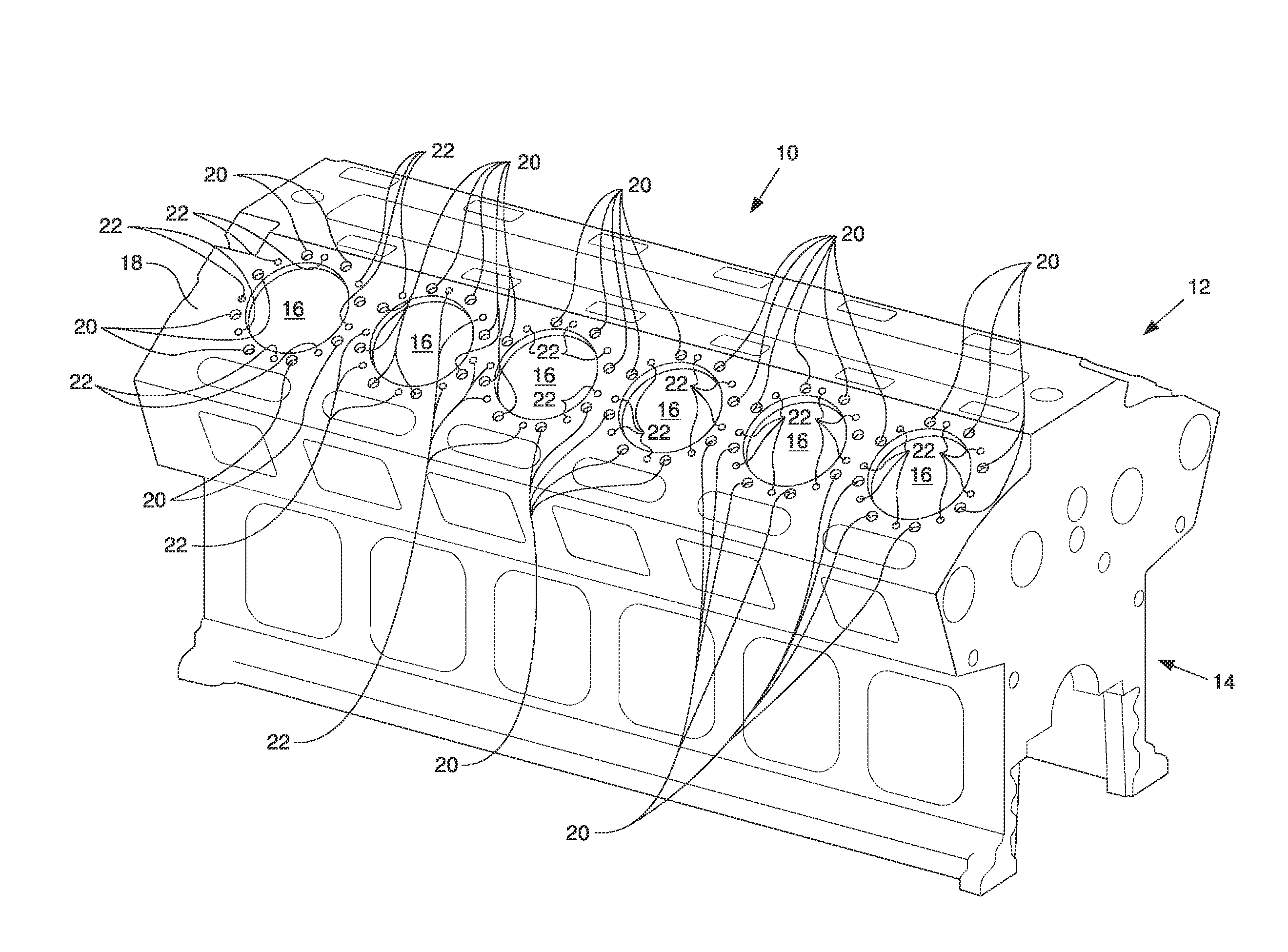 Method of manufacturing an engine block