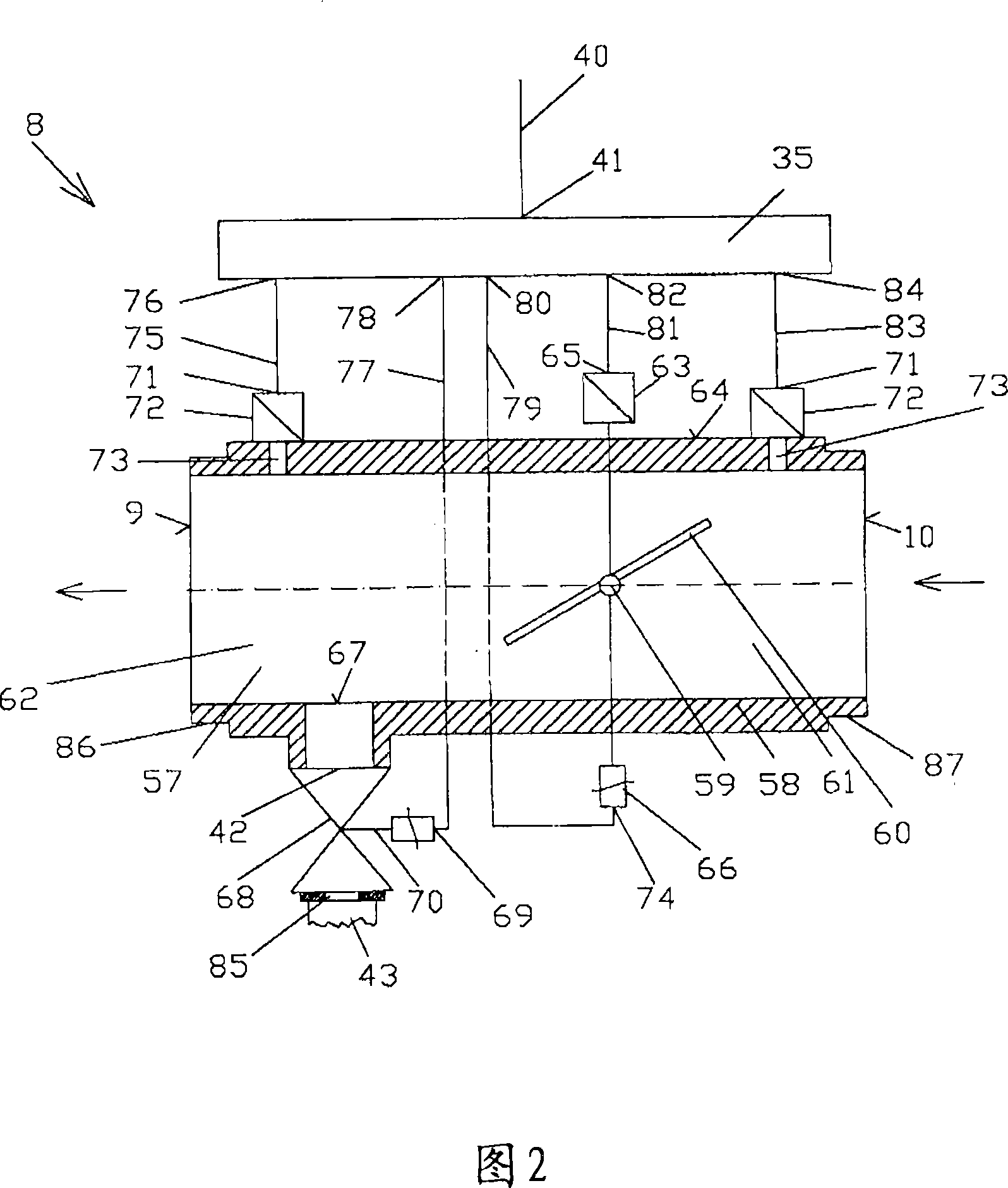 Fresh gas supply device for a turbocharged piston internal combustion engine