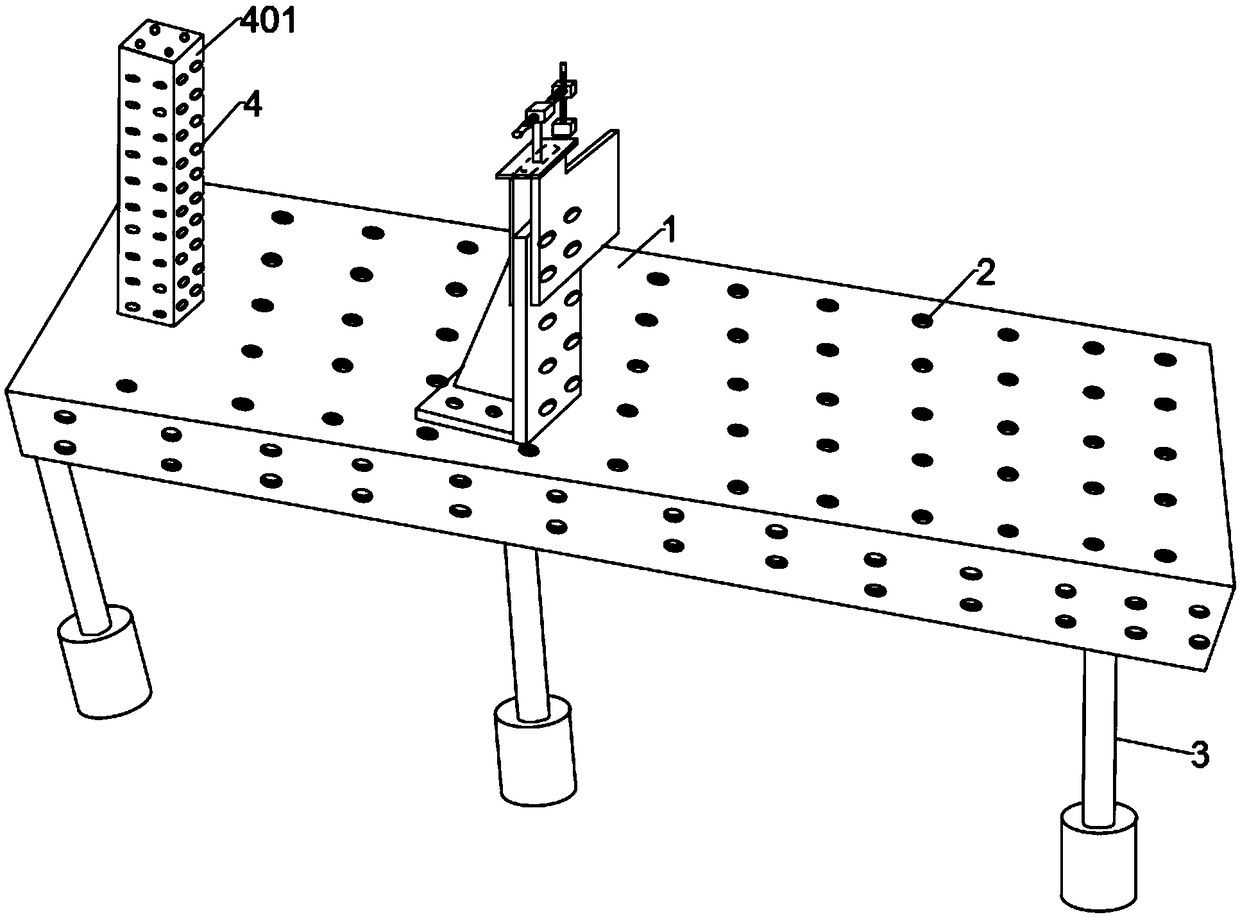 Three-dimensional positioning tool of vehicle base plate welding assembly