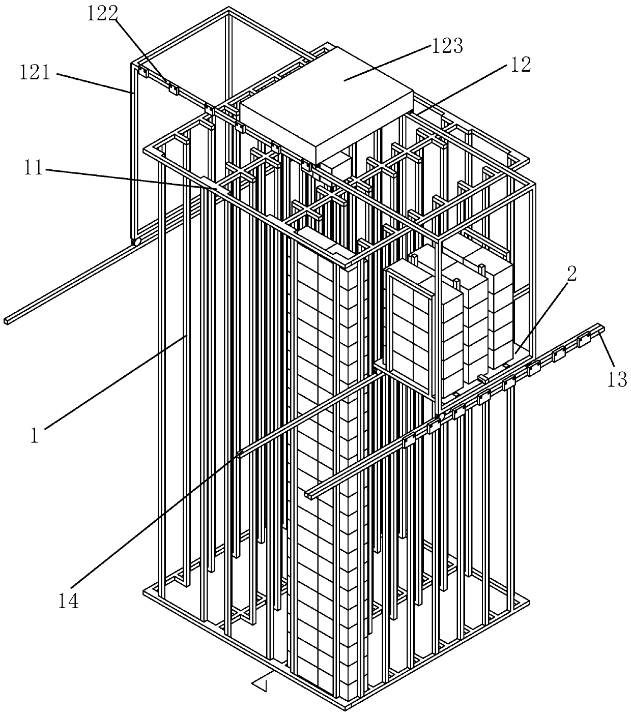 Book storage system and book carrying method in book storage system