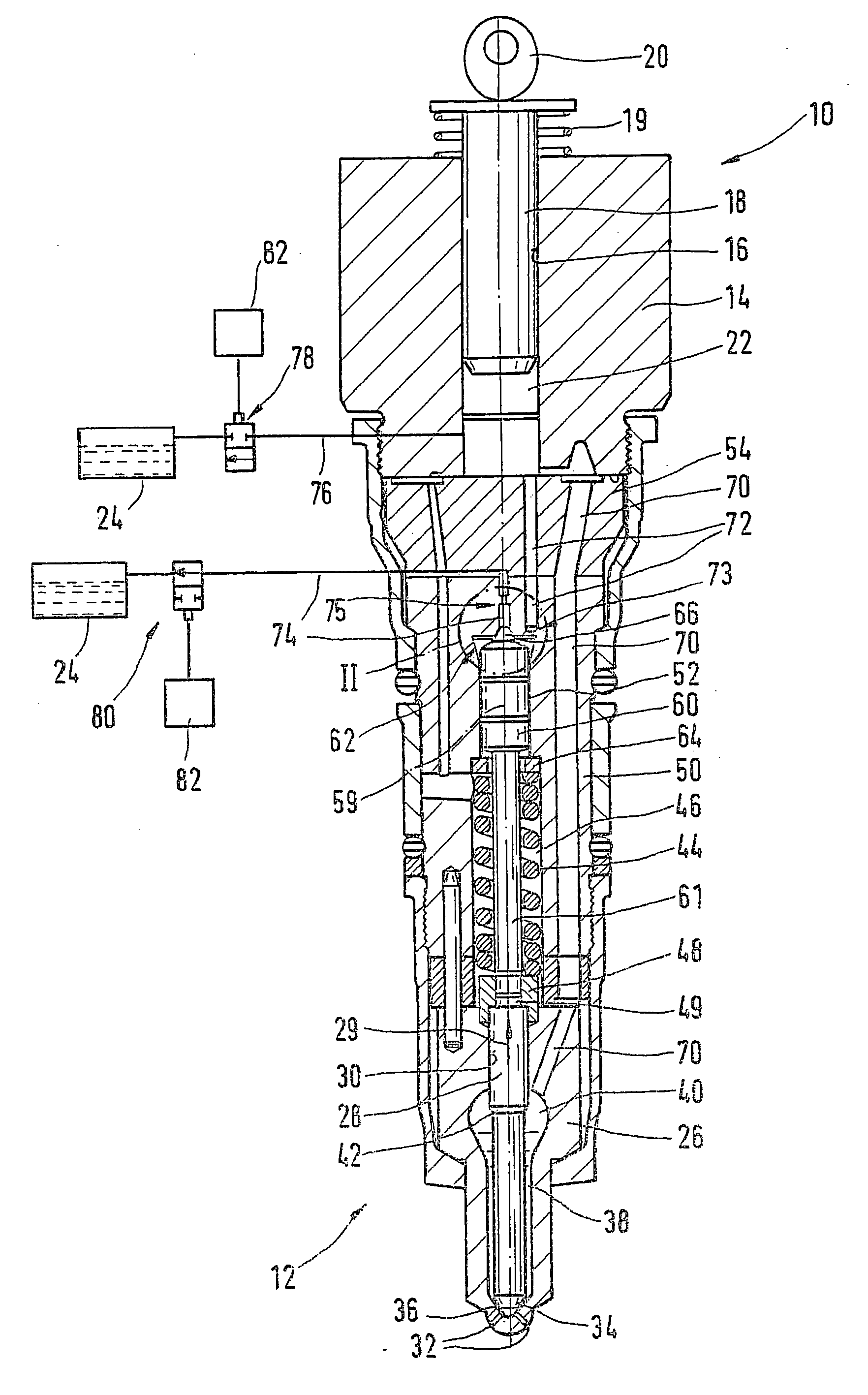 Fuel injection device for an internal combustion engine