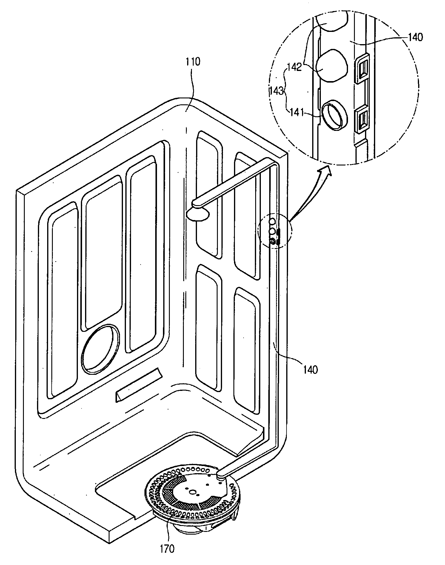 Nozzle Structure of Dish Washer