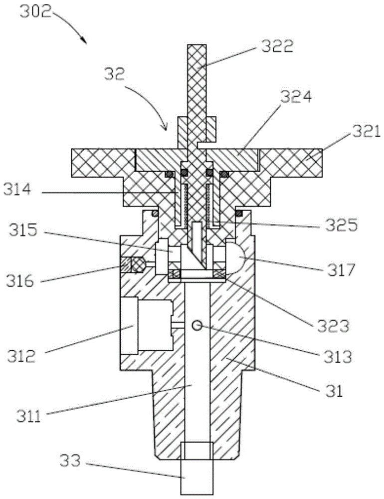 An automated fire extinguishing system with gas fire extinguishing agent