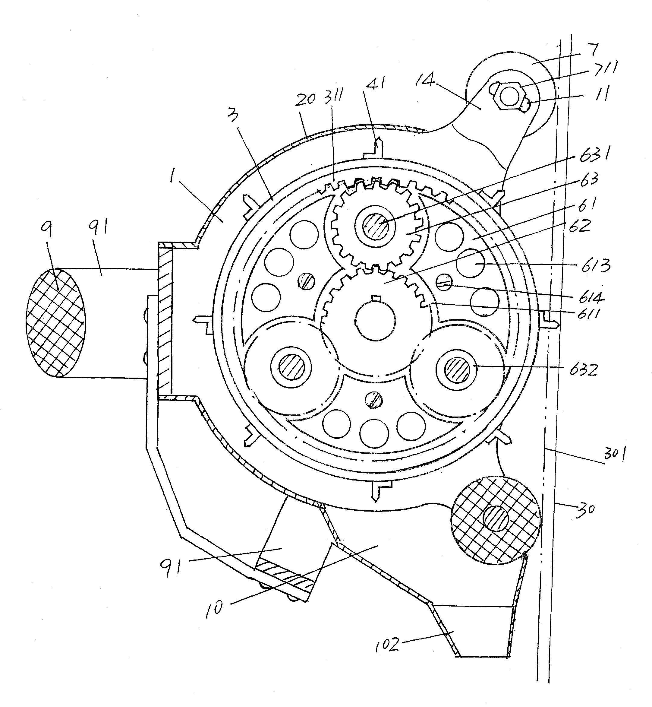 Device for eliminating wall surface coating